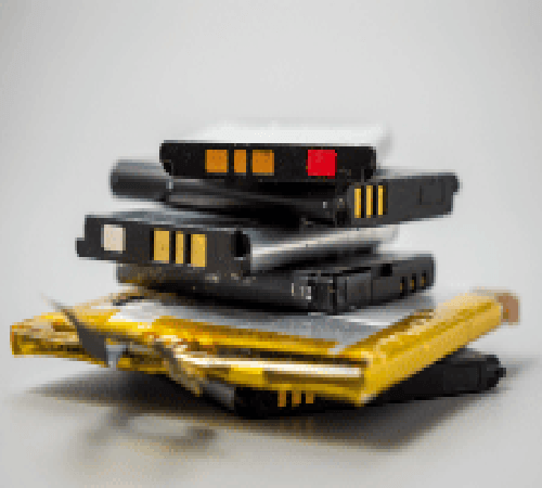 lithium-ion batteries stacked